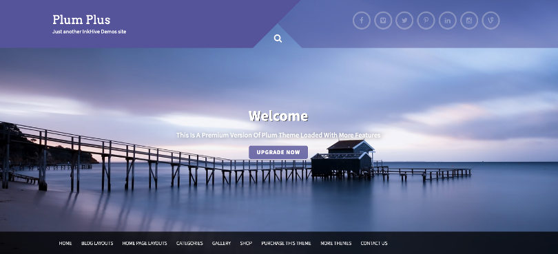 Plum WordPress theme screenshot