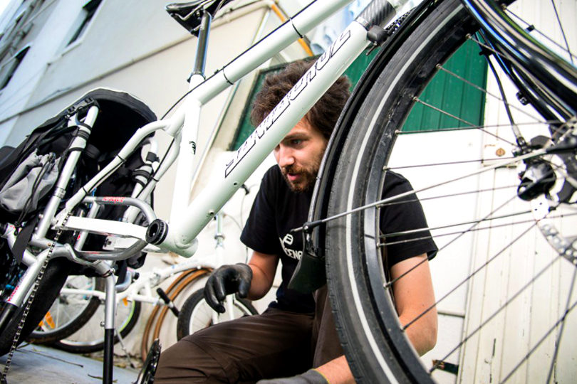 Bicycle repair shop