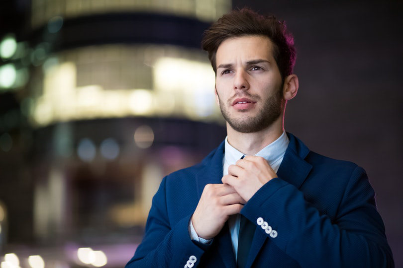 Businessman getting ready for a VC pitch