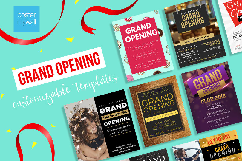 Grand opening promotion templates