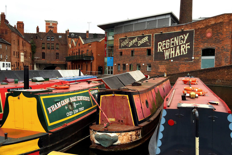 Boats in Birmingham canals