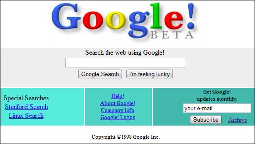 Google Beta 1995