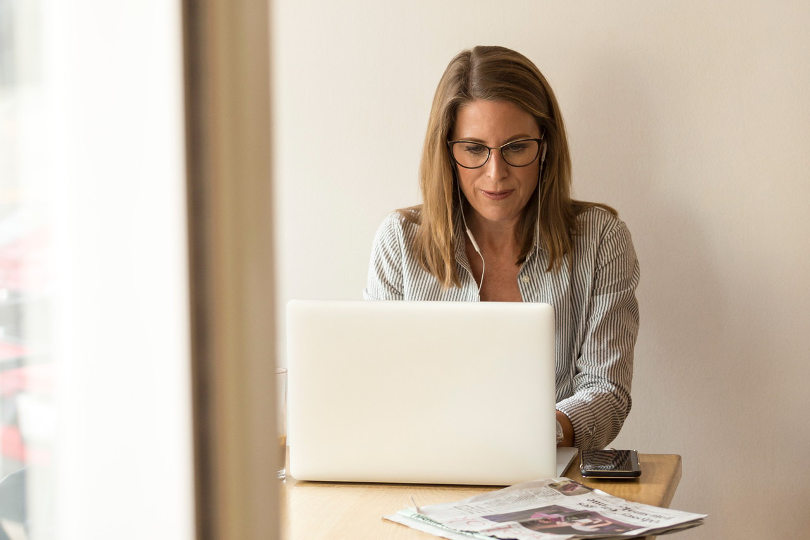 Busy businesswoman