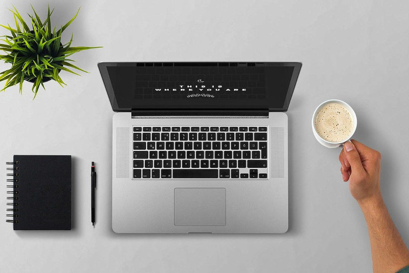 Start a business online via laptop