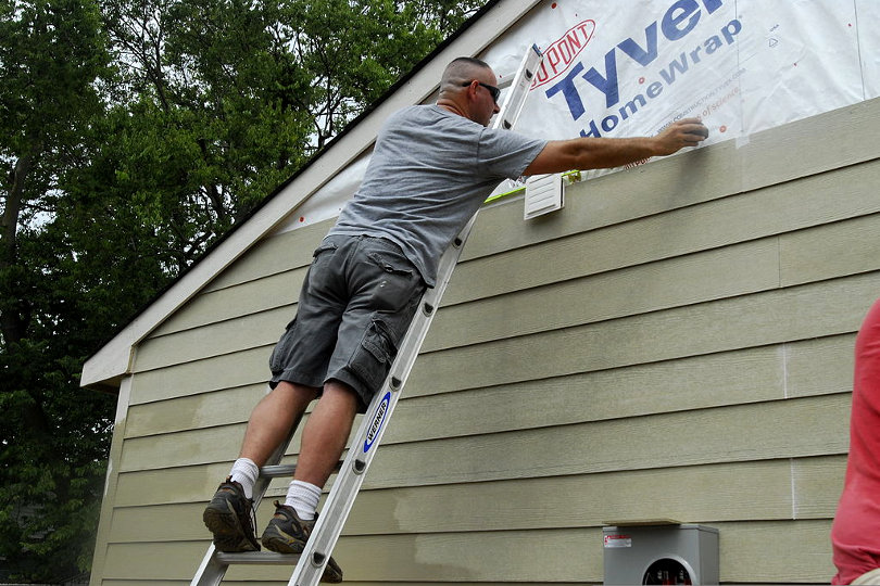 Siding installation