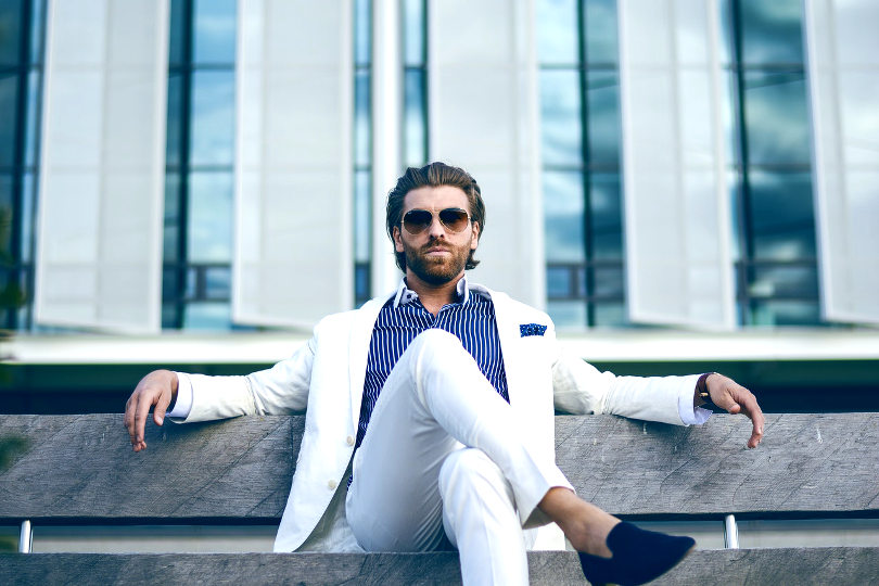 Startup founder with swagger