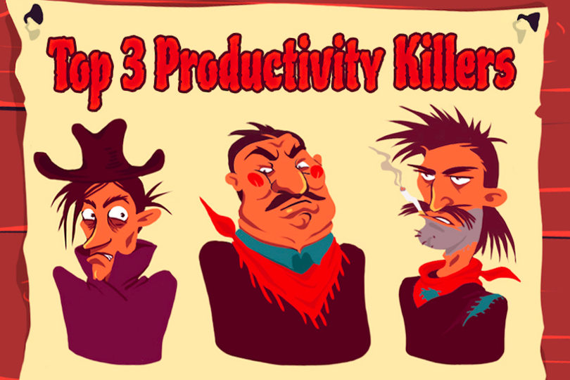 3 Notorious Productivity Killers and How to Fight Them (Infographic)