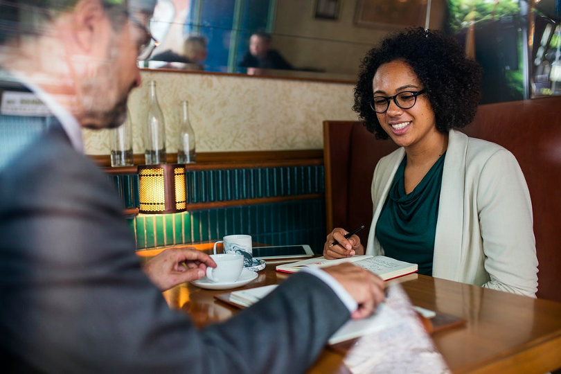 Businessman meeting with his financial planner