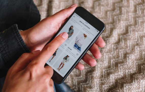 Mobile shopping using smartphone
