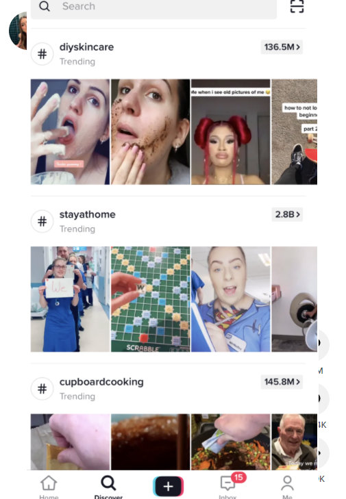 TikTok hashtags