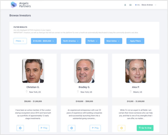 Angel Partners screenshot