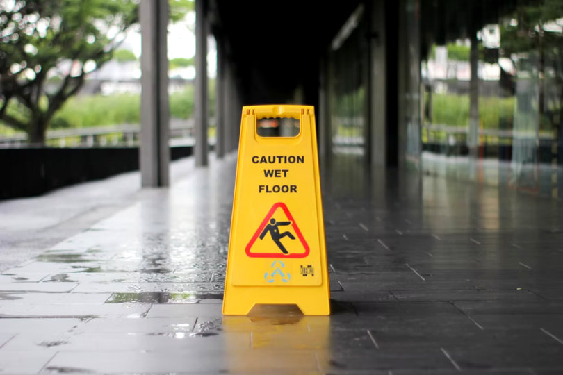 Wet floor sign