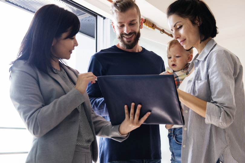 Meeting with rental property tenant