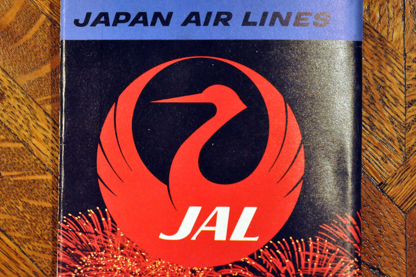 Logo emblématique JAL tsuru