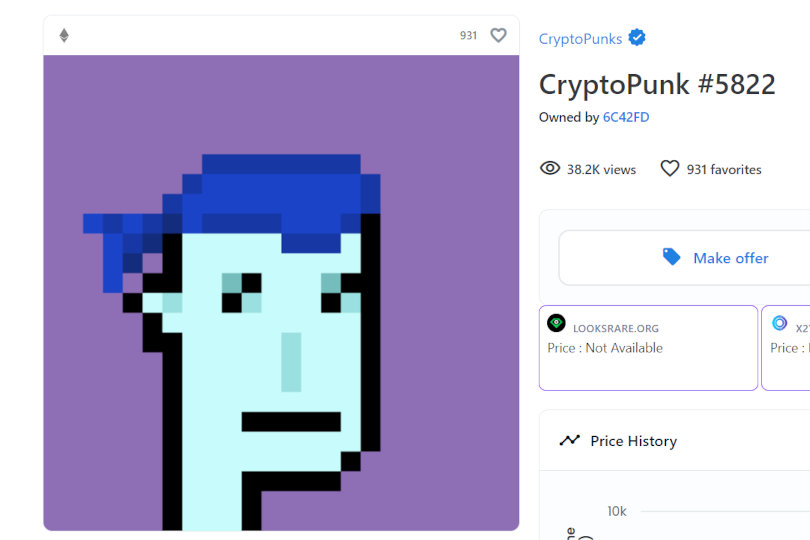 CryptoPunk 5822