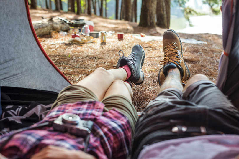 Couple in the campground