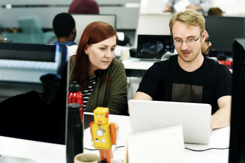 Employee working with his own tech stack