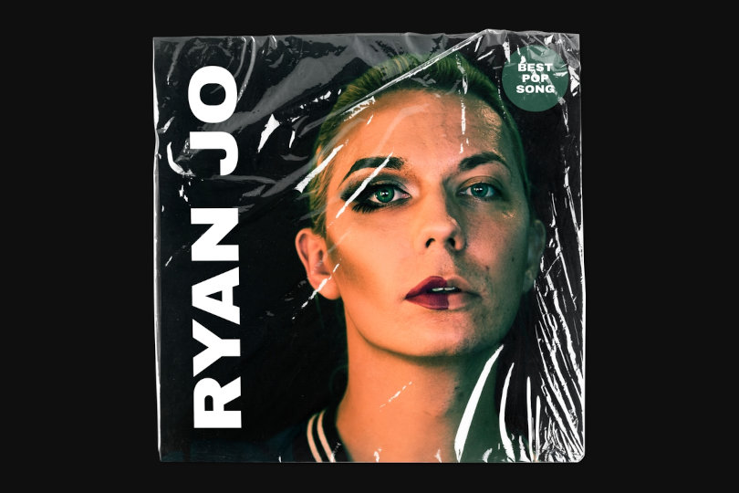 Vinyl record cover branding example