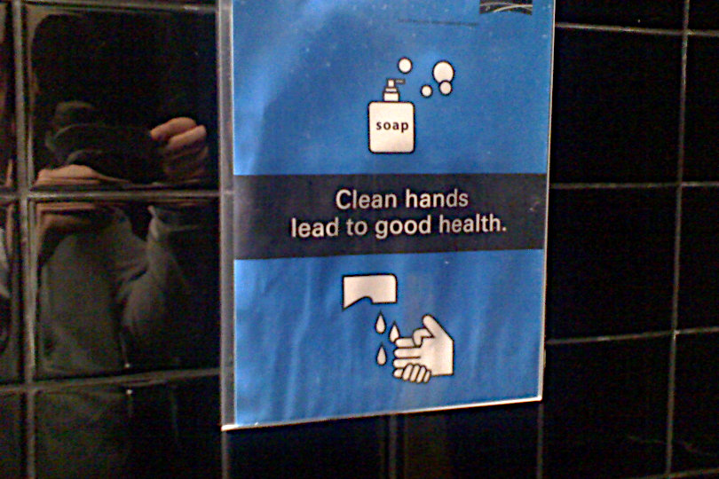 Wash hand signage
